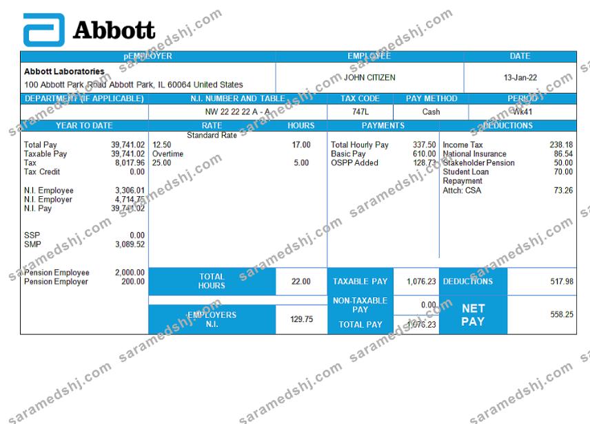 United Kingdom Abbott Laboratories medical devices distributing company